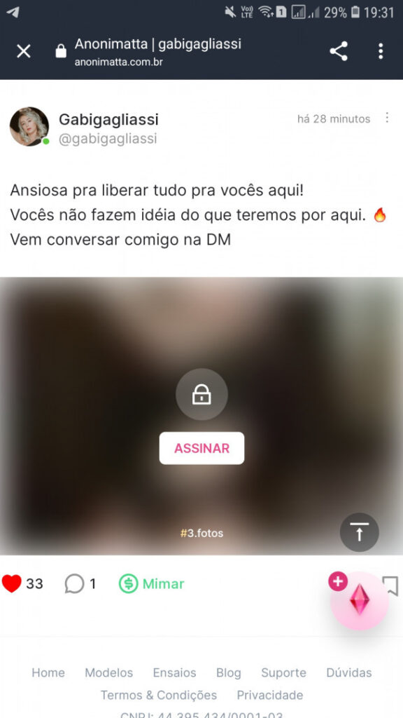 Pedido BR – Anonimatta – Gabi Gagliassi – Nude Leaks