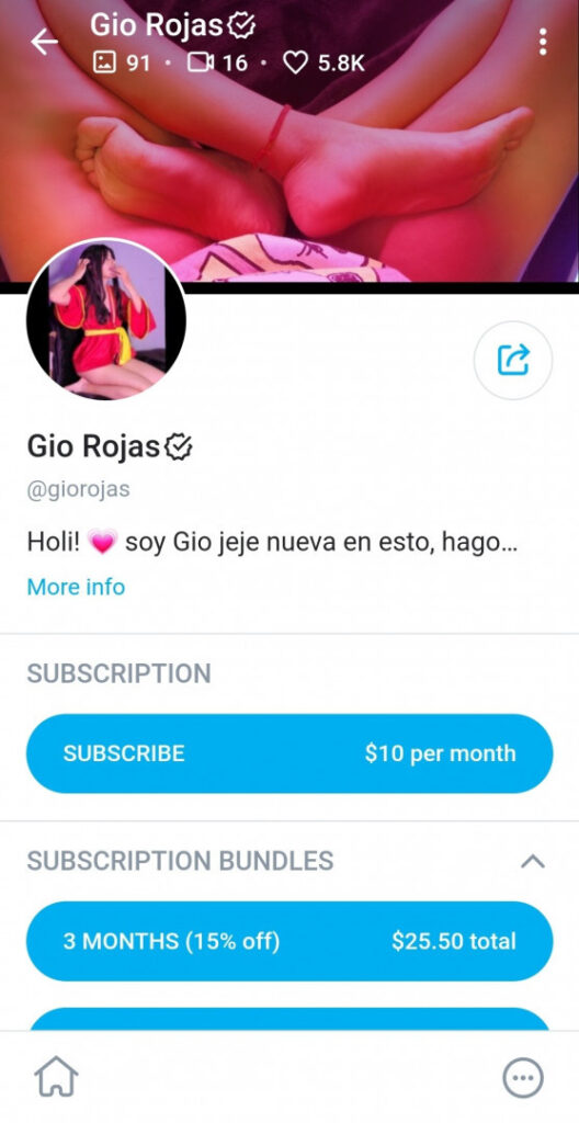 OnlyFans – TikTok – Instagram – Gio rojas / giorojas – Nude