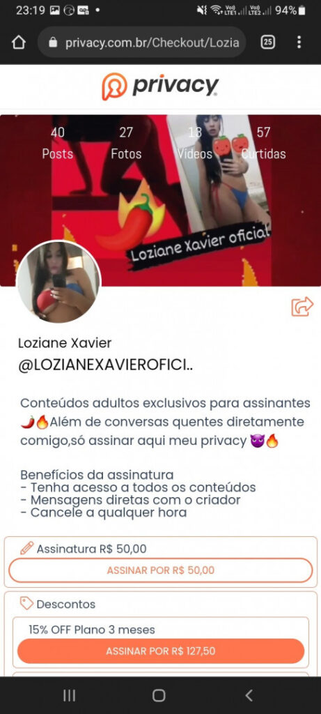 Pedido BR – Privacy – Loziane Xavier – Nude Leaks