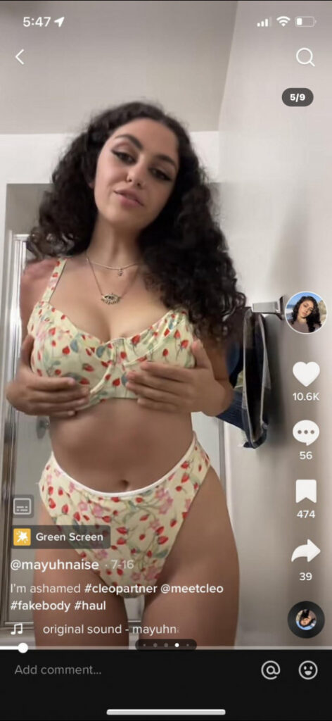 TikTok – Instagram – Maya Abdallah | mayuhnaise – Nude