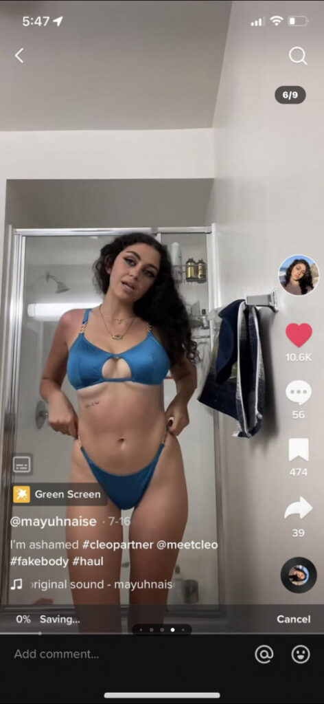 TikTok – Instagram – Maya Abdallah | mayuhnaise – Nude