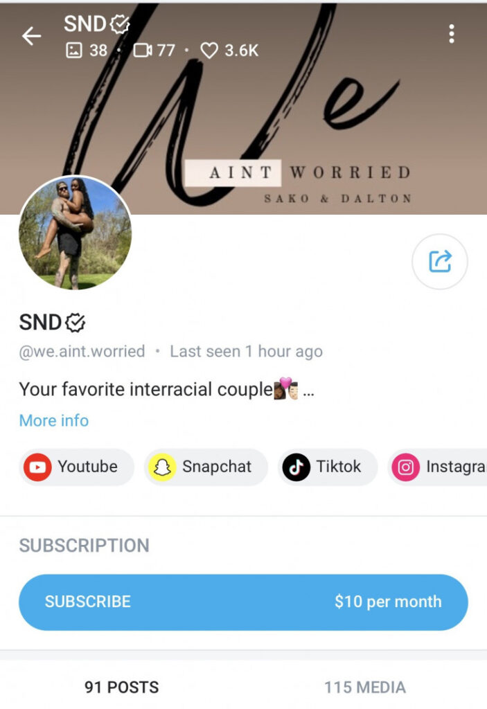 OnlyFans – TikTok – SND @we.aint.worried – Nude