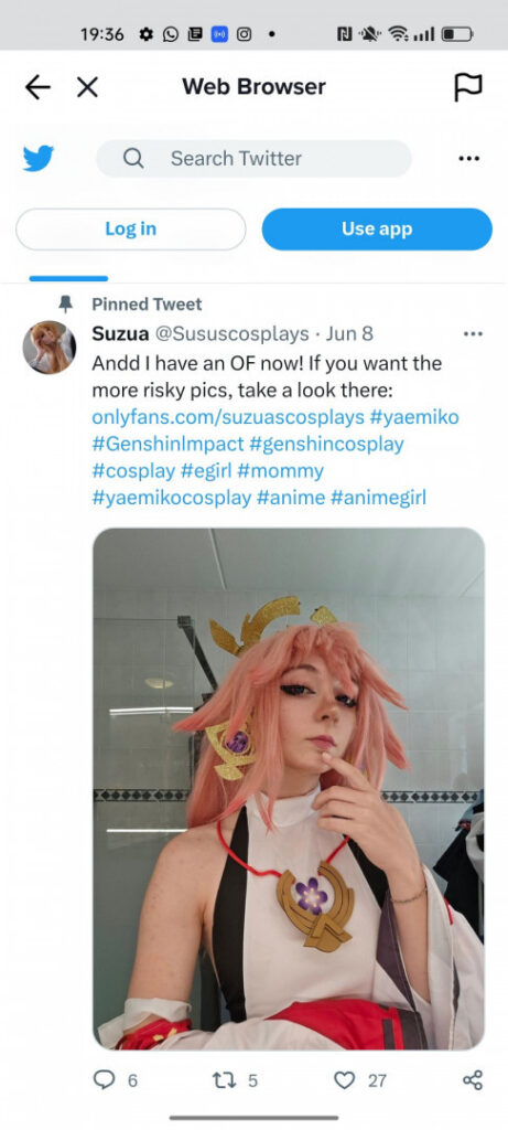 OnlyFans – TikTok – Cosplay – Suzuacosplays / Sususcosplays – Nude