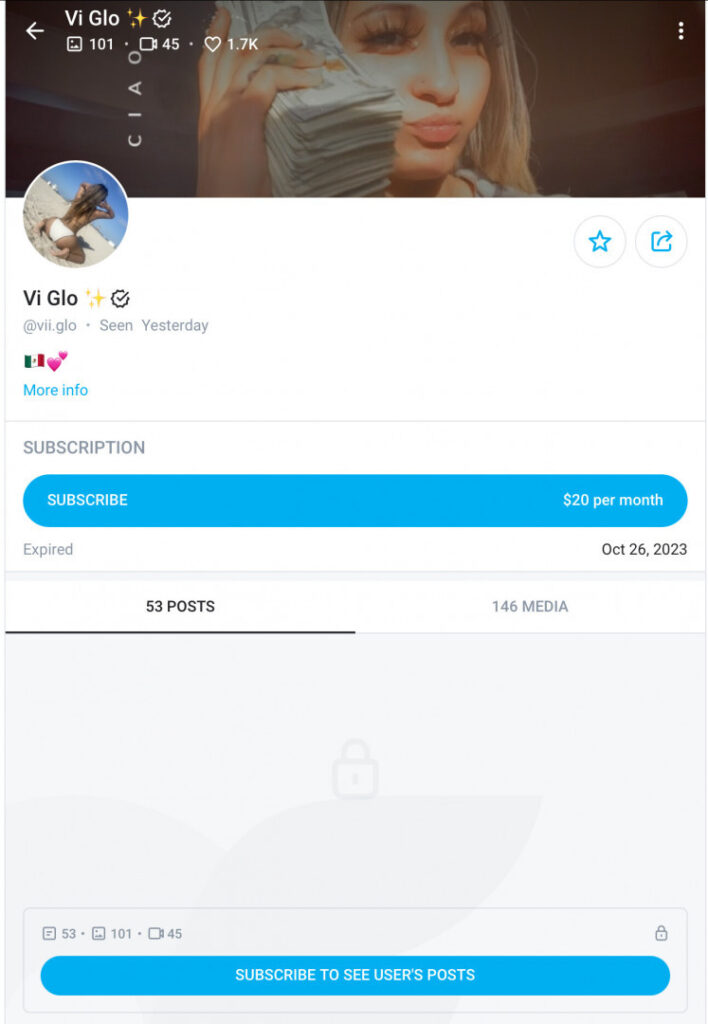 OnlyFans – Instagram – vii.glo – Nude