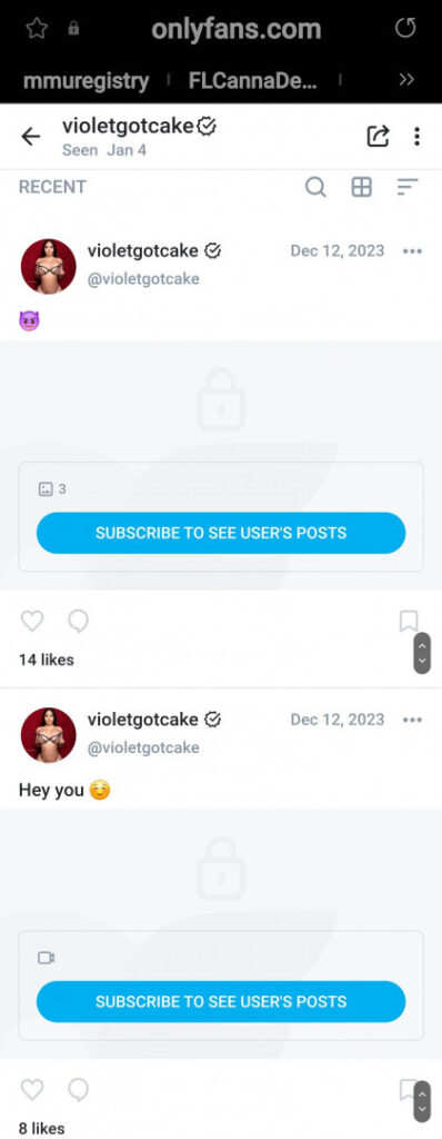 OnlyFans – violetgotcake – Nude Leaks