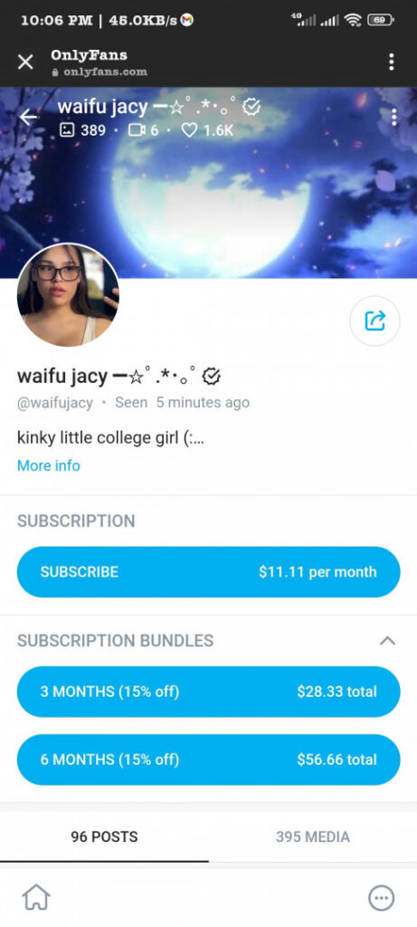 OnlyFans – Instagram – @waifujacy , Waifu Jacy – Nude