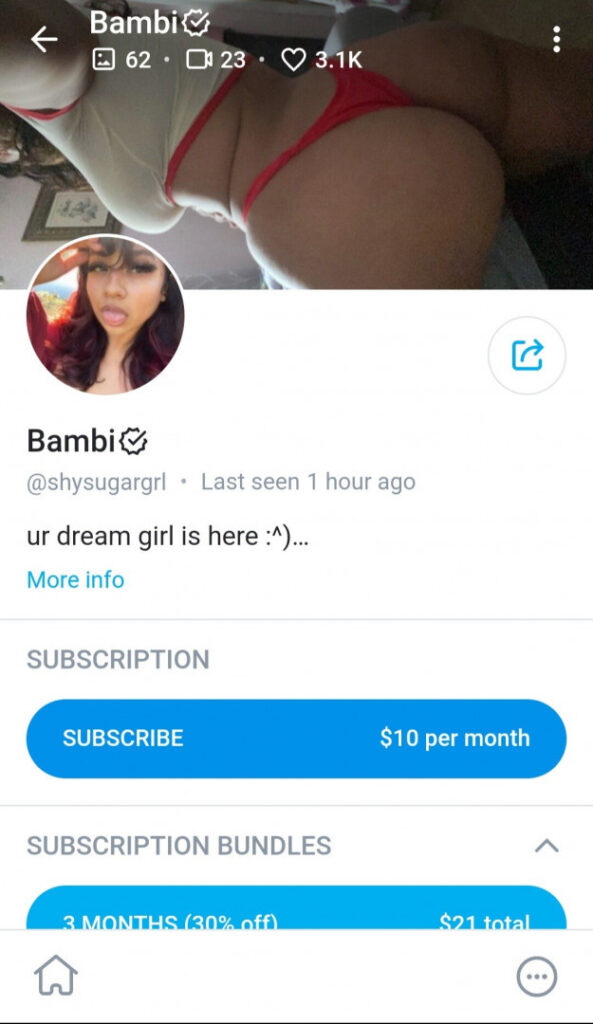 OnlyFans – Bambi / shysugargrl – Nude Leaks