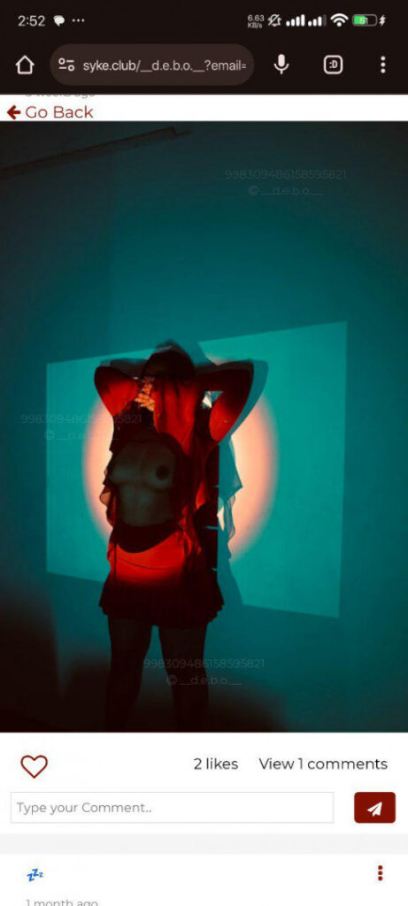 Instagram – Indian – Debochan – Nude Leaks