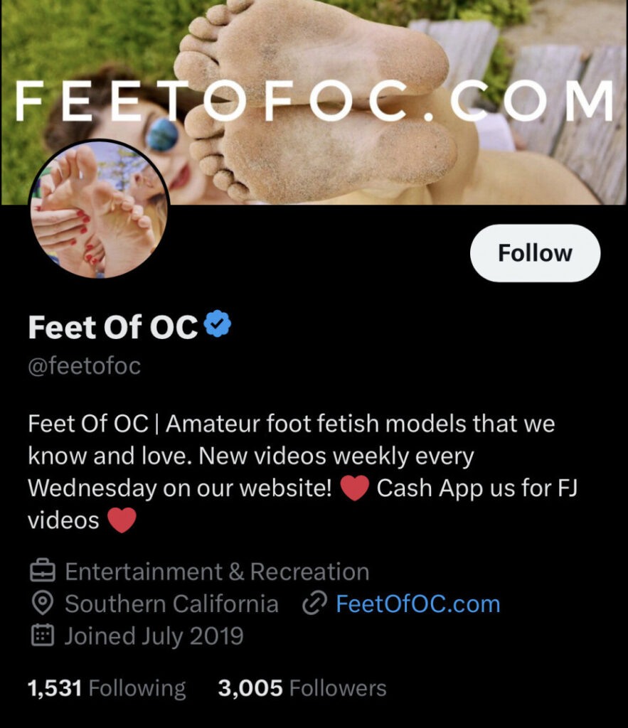 Professional Sites – Feet – Feet Of OC – Nude Leaks