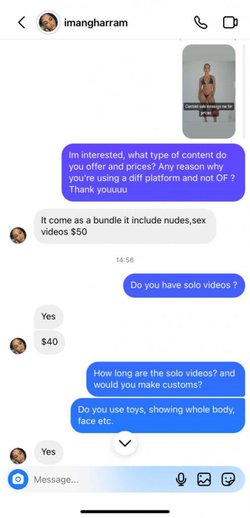 TikTok – Instagram – Imangharram/arabianprincessx – Nude Leaks