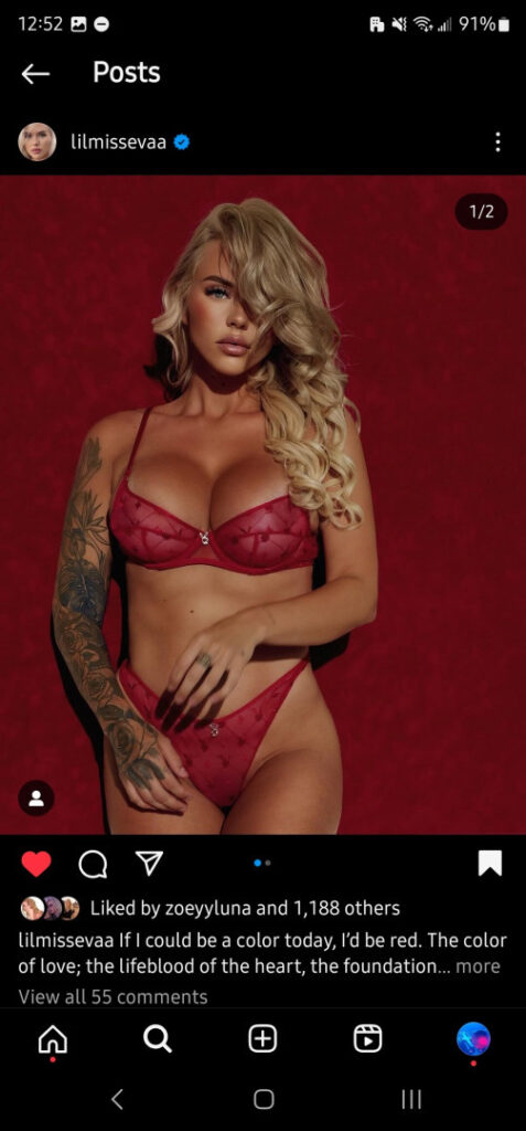 Instagram – Lilmissevaa, Eva Desjardins – Nude Leaks