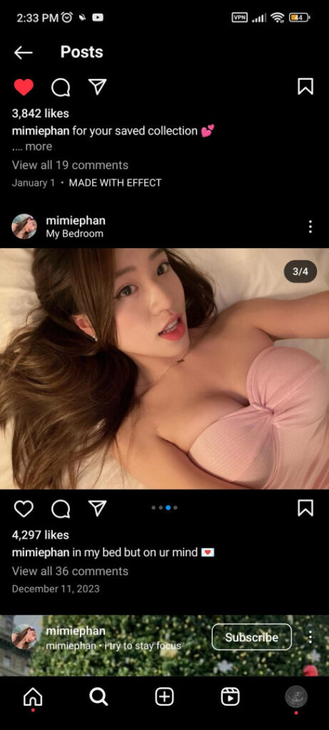 Instagram – Asian – Vietnamese – Mimiephan  Than Nhàn ói – Nude Leaks