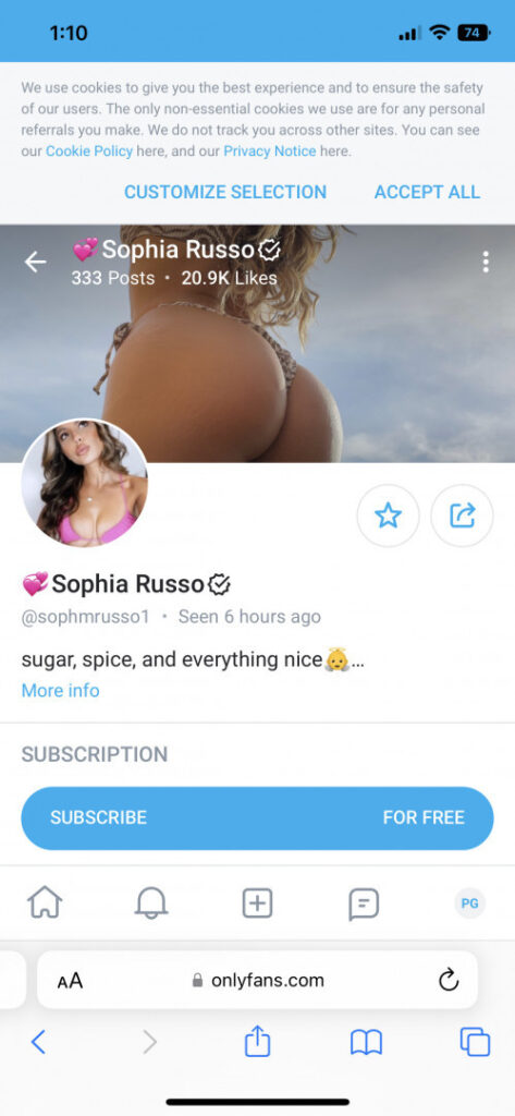 OnlyFans – Sophia Russo – Nude Leaks