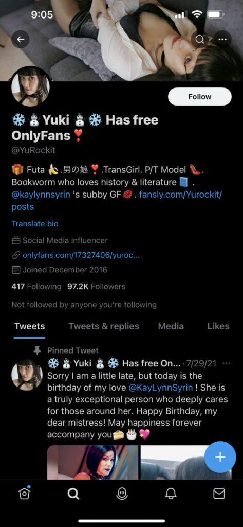 OnlyFans – ⠀X⠀ – Trans – YuRockit – Nude Leaks