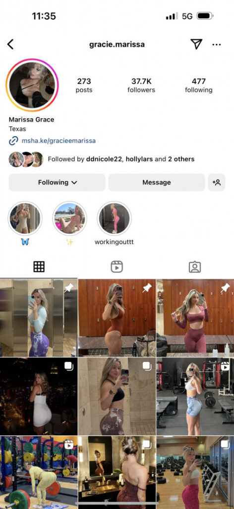 OnlyFans – Instagram – ⠀X⠀ – Gracie.marissa Gracie Marissa – Nude Leaks