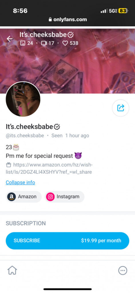 OnlyFans – ⠀X⠀ – its.cheeksbabe – Nude Leaks