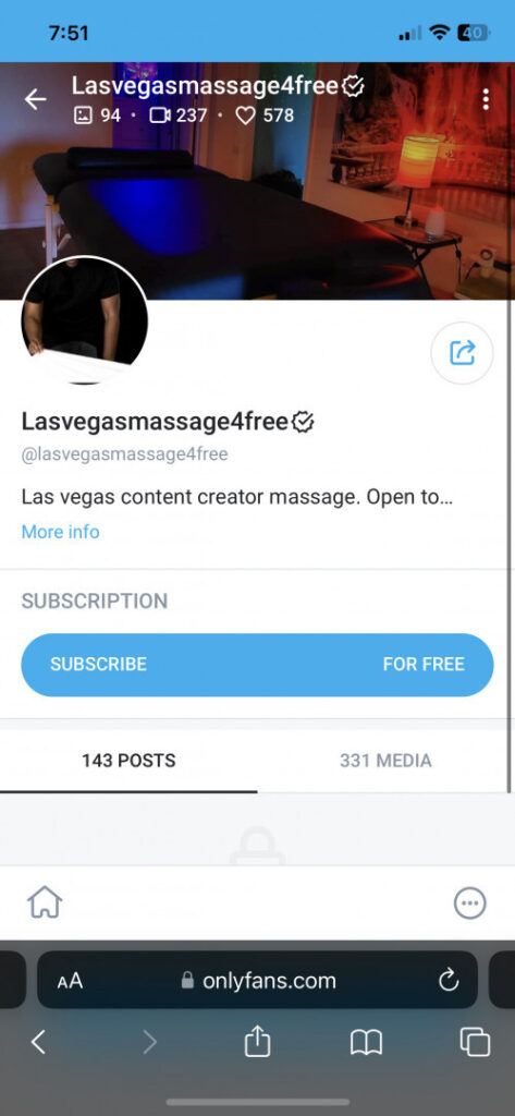 OnlyFans – Reddit – Lasvegasmassage4free – Nude Leaks