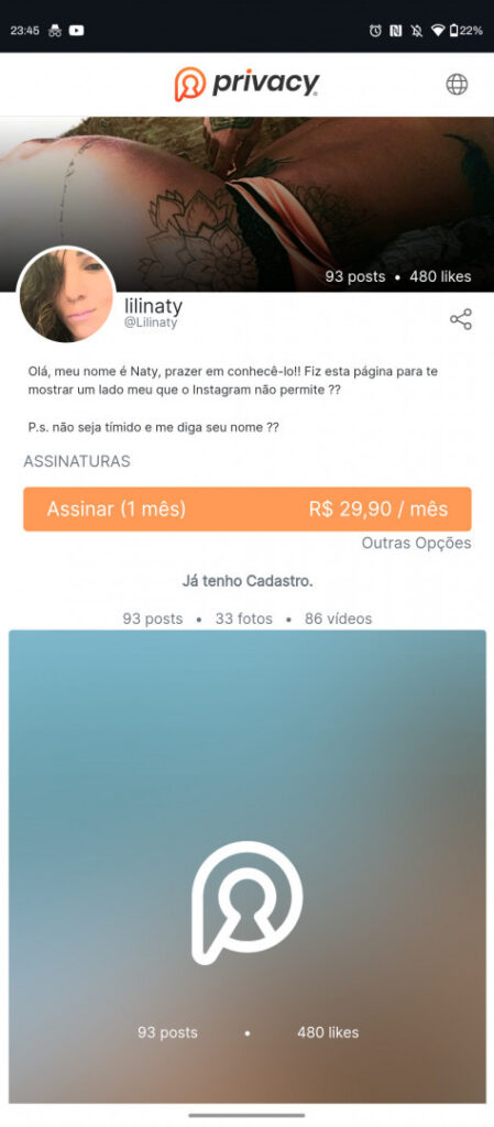 Pedido BR – Privacy – Lilia Renata / @lilinaty – Nude Leaks