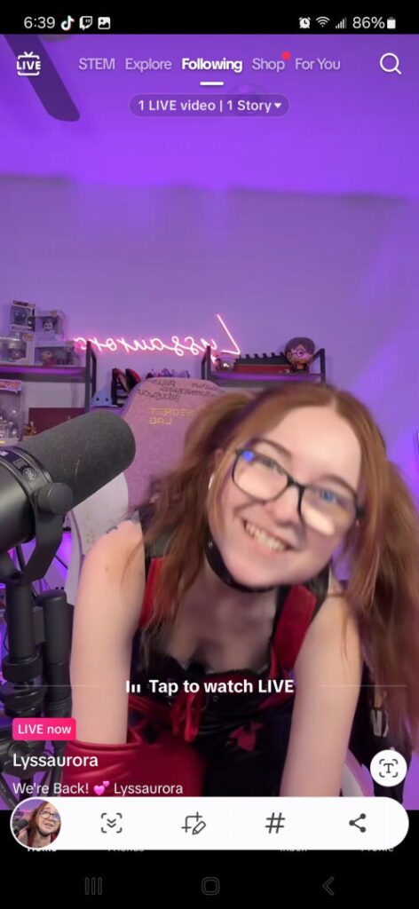 Twitch – TikTok – Teen – Lyssaurora – Nude