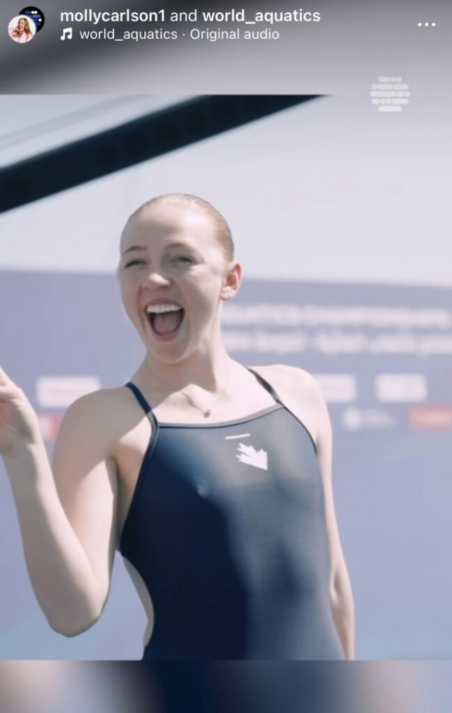 TikTok – Instagram – Celeb – Molly Carlson (Canadian Diver) – Nude Leaks