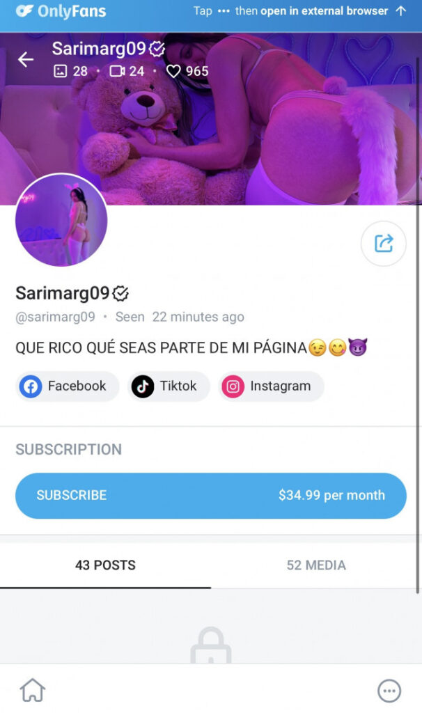 OnlyFans – TikTok – Instagram – Sarimarg09 – Nude Leaks