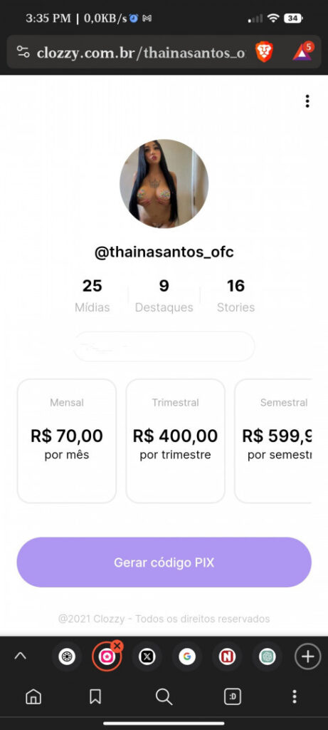 Pedido BR – Thaina santos/thainasantos_ofdix/thainasantos_ofc – Nude Leaks