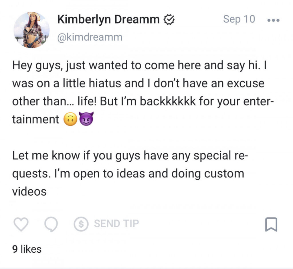 OnlyFans – Trans – TS Kimberlyn Dreamm – Nude Leaks