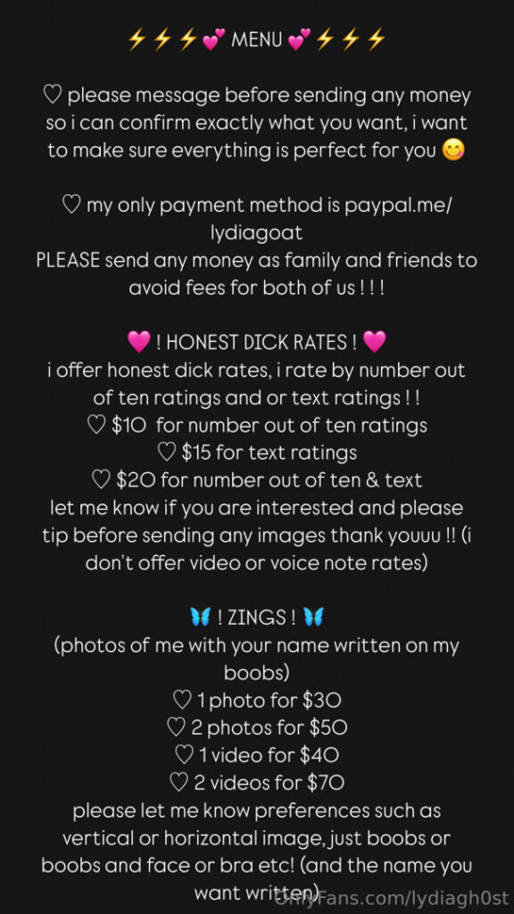 OnlyFans – Lydiagh0st – Nude