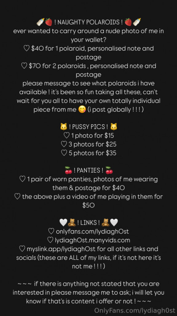 OnlyFans – Lydiagh0st – Nude