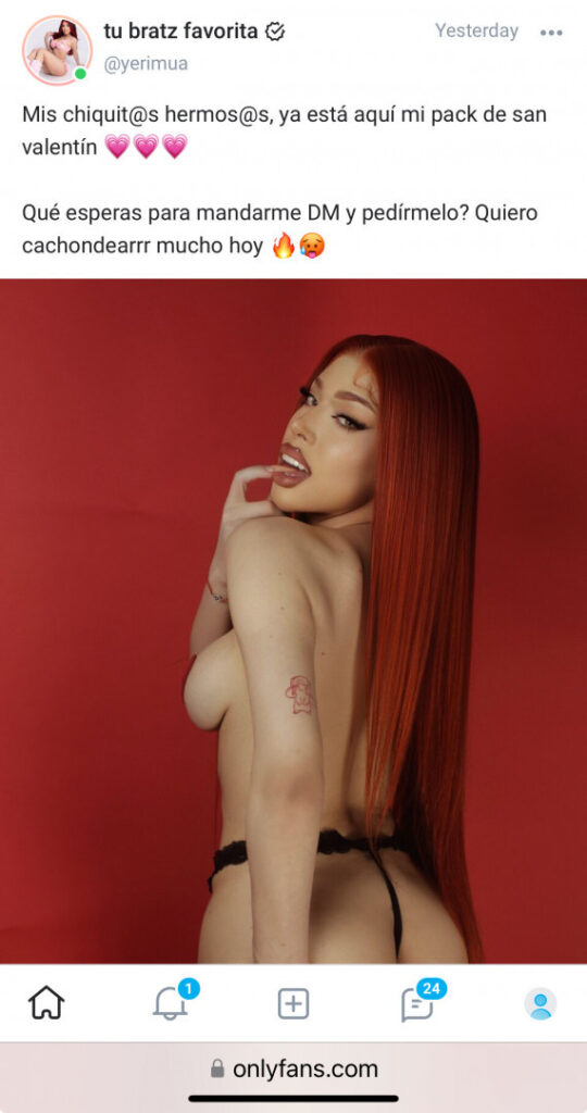 TikTok – Instagram – Latina – Yeri Mua – Nude